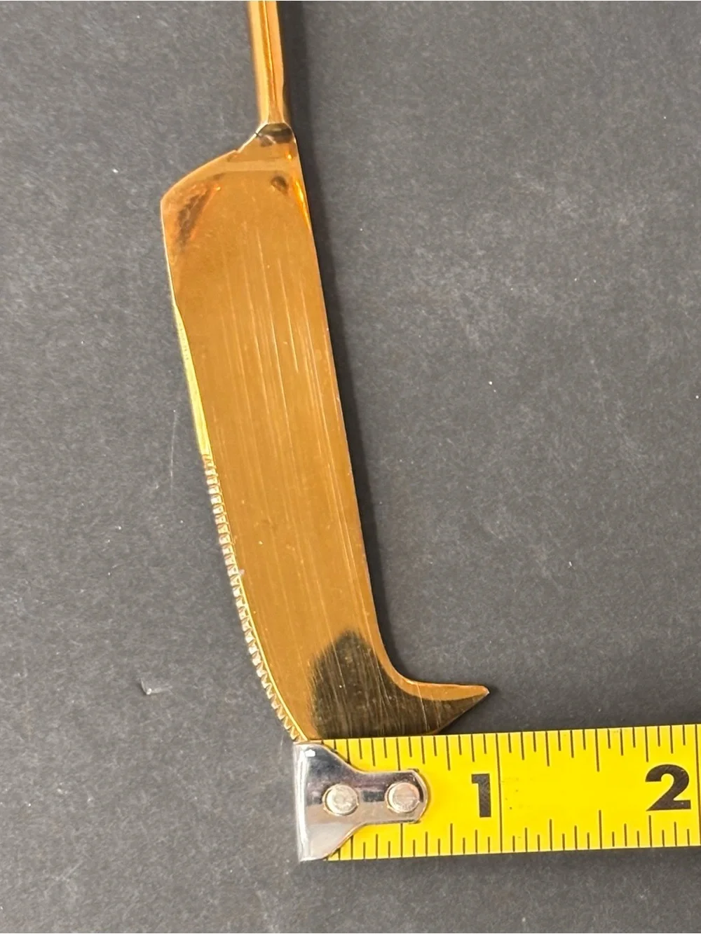 Heart Handle Gold Cheese Knife Set of 3